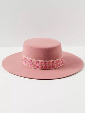 Lack Of Color Sierra Rose Boater Hat NWT